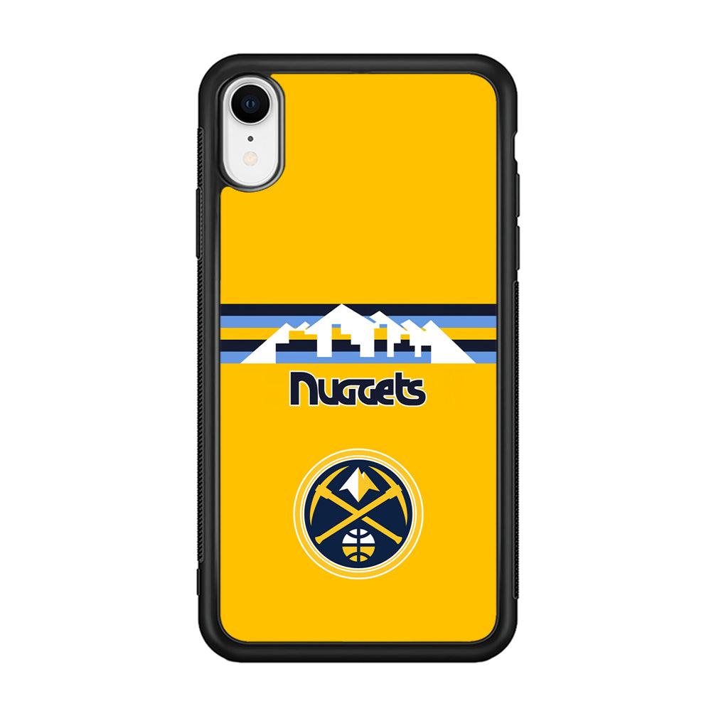 Denver Nuggets Home for Comeback iPhone XR Case-Rubber Black (2D Case)-Oxvistore