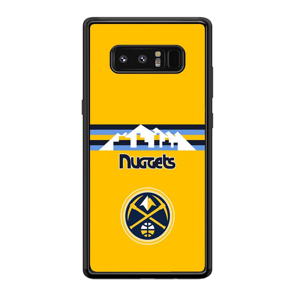 Denver Nuggets Home for Comeback Samsung Galaxy Note 8 Case-Rubber Black (2D Case)-Oxvistore
