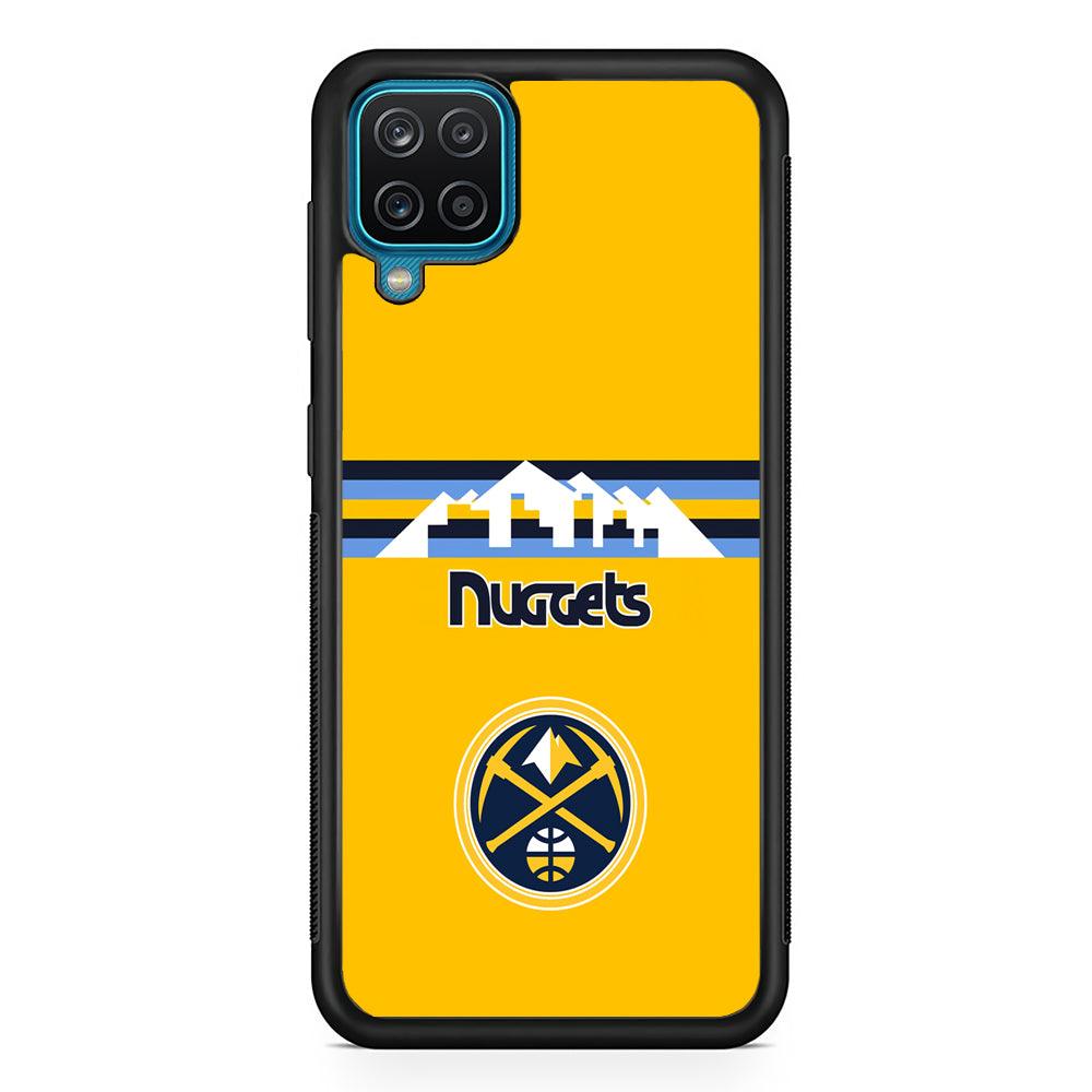 Denver Nuggets Home for Comeback Samsung Galaxy A12 Case-Rubber Black (2D Case)-Oxvistore