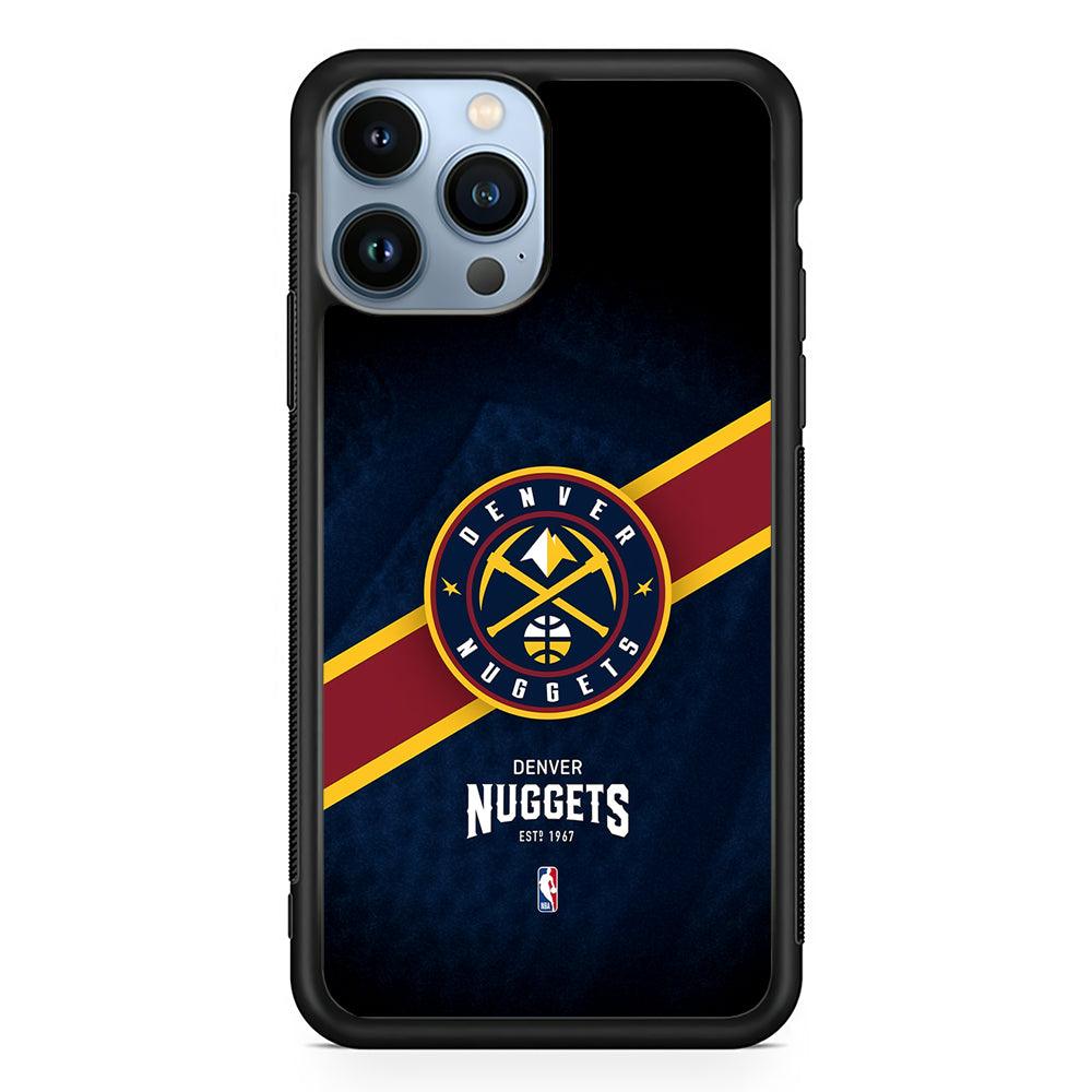 Denver Nuggets Logo 2D Rubber Phone Case-Black-Oxvistore