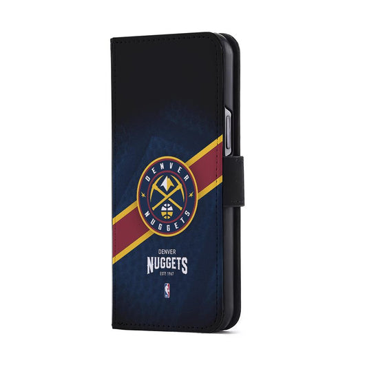 Denver Nuggets Logo Flip Wallet Phone Case-Oxvistore