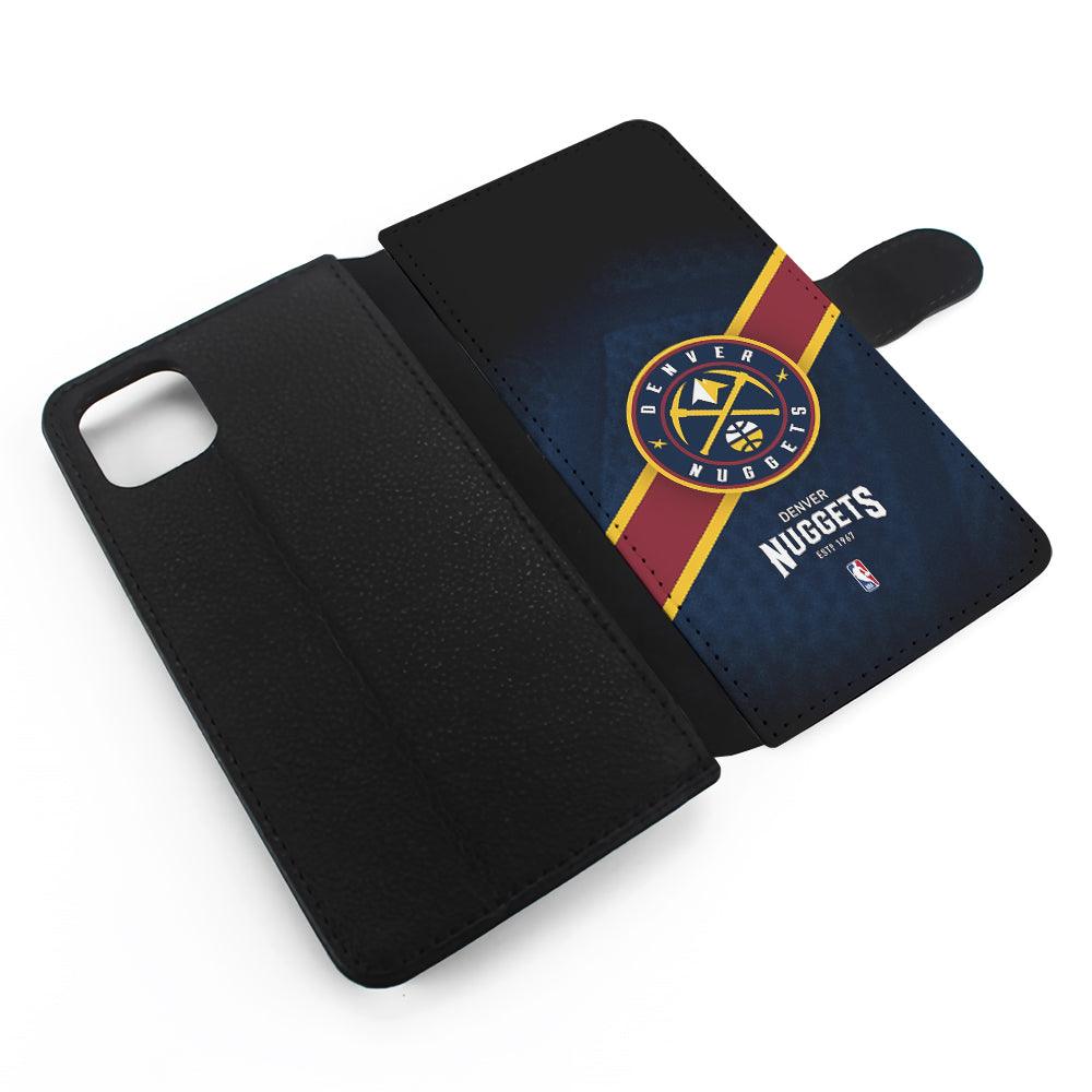Denver Nuggets Logo Flip Wallet Phone Case-Oxvistore