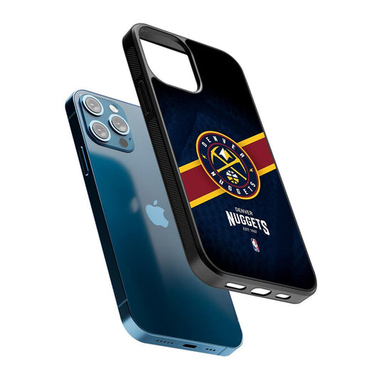 Denver Nuggets Logo 2D Rubber Phone Case-Oxvistore