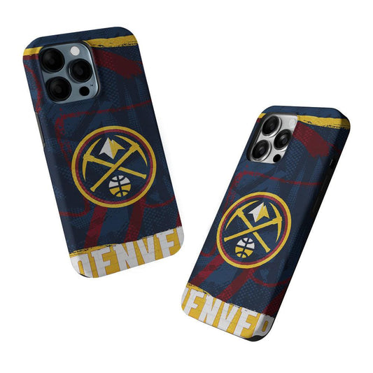 Denver Nuggets Pattern 2 in 1 Tough Phone Case-Oxvistore