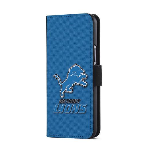 Detroit Lions Logo Flip Wallet Phone Case-Oxvistore