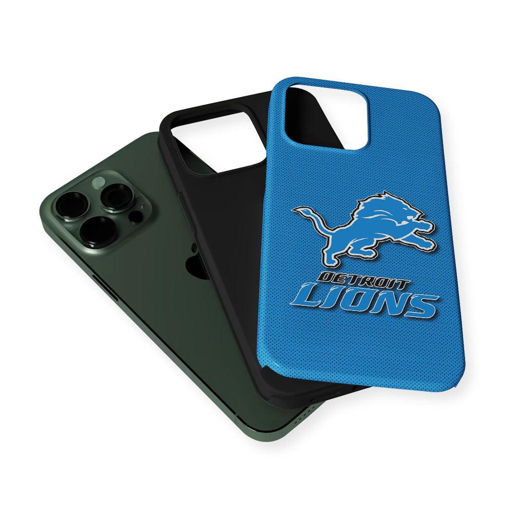Detroit Lions Logo 2 in 1 Tough Phone Case-Oxvistore