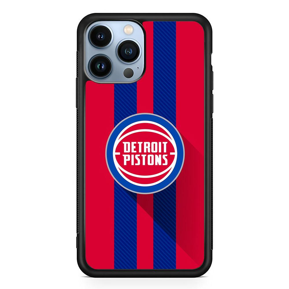 Detroit Pistons Logo 2D Rubber Phone Case-Black-Oxvistore