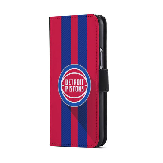 Detroit Pistons Logo Flip Wallet Phone Case-Oxvistore