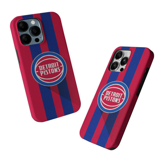 Detroit Pistons Logo 2 in 1 Tough Phone Case-Oxvistore