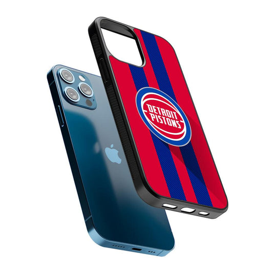 Detroit Pistons Logo 2D Rubber Phone Case-Oxvistore
