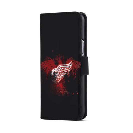 Detroit Red Wings Eagle Flip Wallet Phone Case-Oxvistore