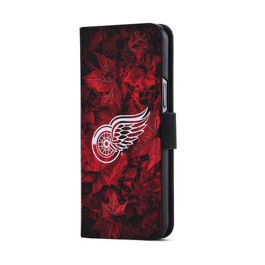 Detroit Red Wings Maple Leaves Flip Wallet Phone Case-Oxvistore