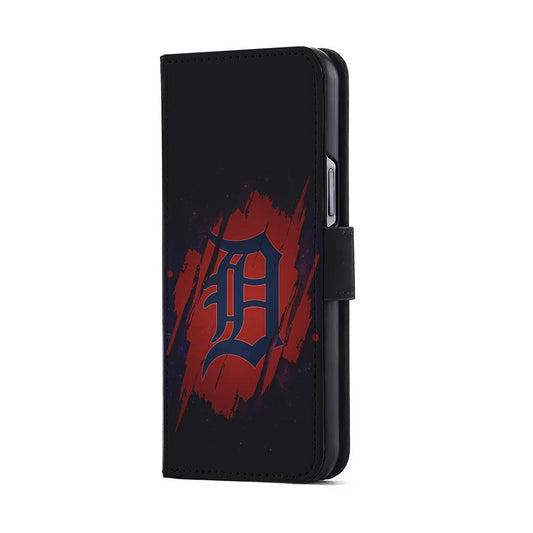 Detroit Tigers Logo Flip Wallet Phone Case-Oxvistore