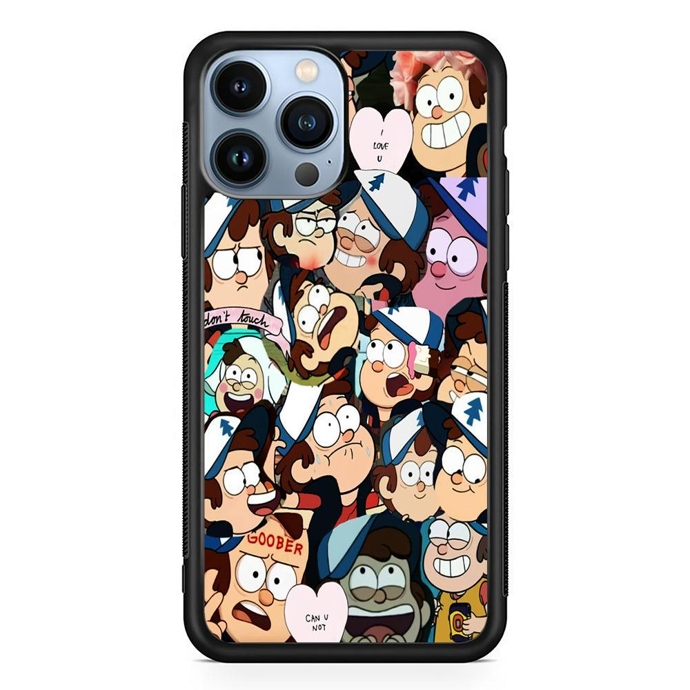 Dipper Gravity Falls Collection 2D Rubber Phone Case-Black-Oxvistore