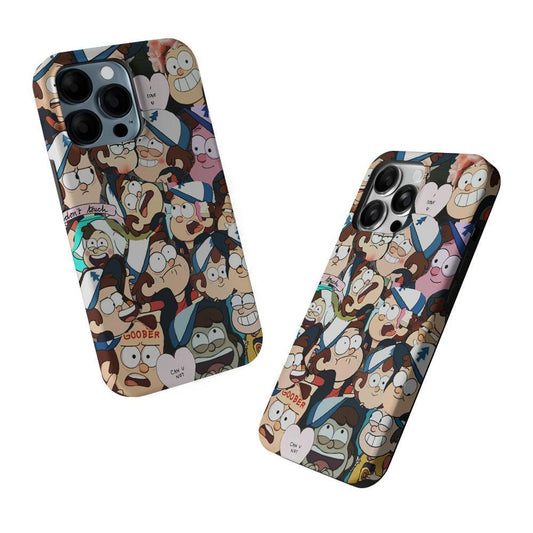 Dipper Gravity Falls Collection 2 in 1 Tough Phone Case-Oxvistore
