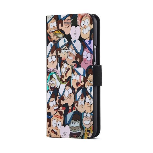 Dipper Gravity Falls Collection Flip Wallet Phone Case-Oxvistore
