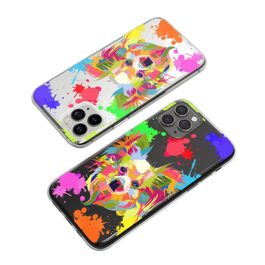 Dog Colorful Art Clear Soft Case-Oxvistore