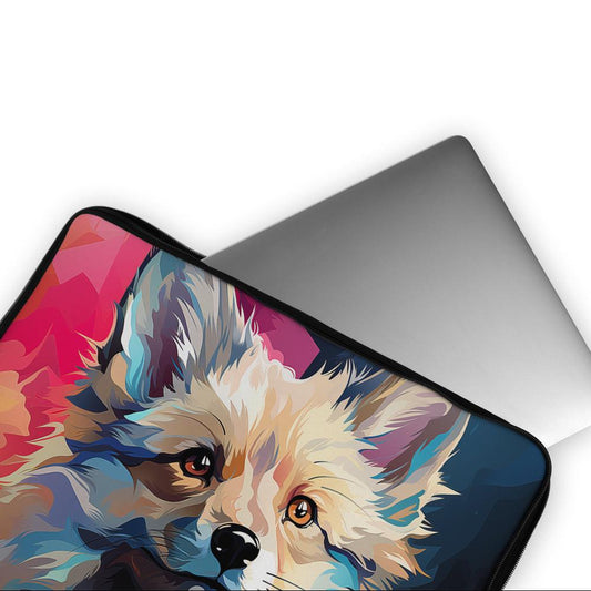 Dog Face Painting Laptop Sleeve Protective Cover-Oxvistore