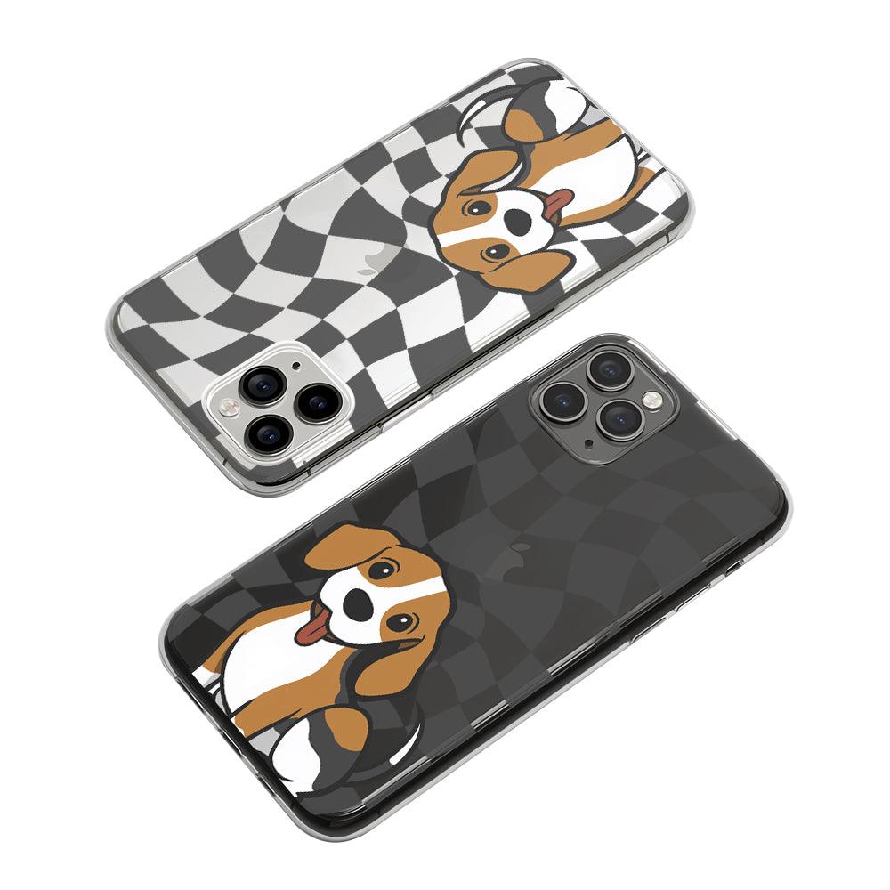Dog Putting on an Innocent Face Clear Soft Case-Oxvistore