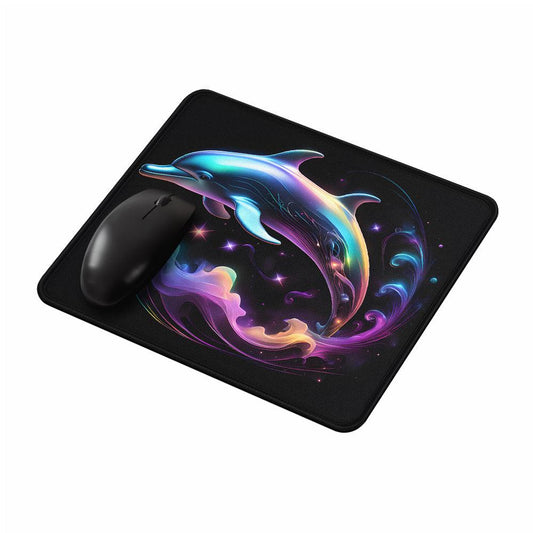 Dolphins Neon Fish Mouse Pads-Oxvistore