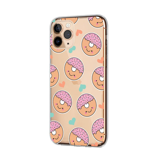Donuts with Sprinkle Topping Clear Soft Case-Oxvistore