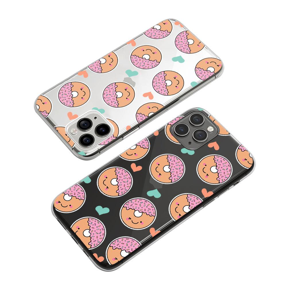 Donuts with Sprinkle Topping Clear Soft Case-Oxvistore