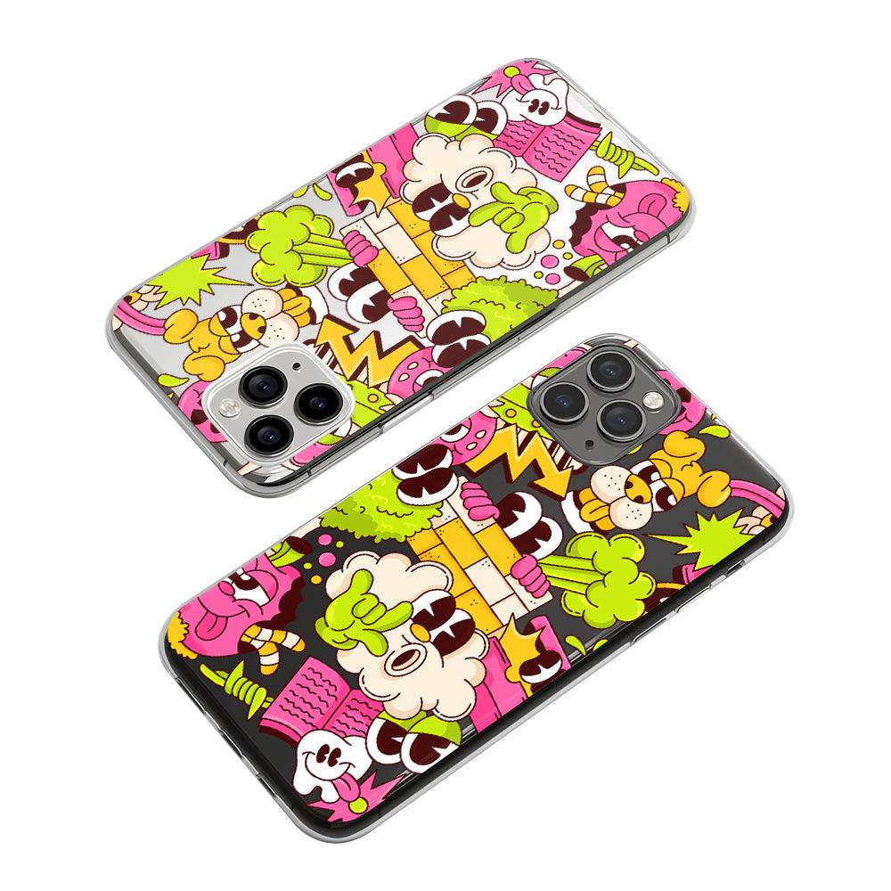 Doodle Expression in the Eyes Clear Soft Case-Oxvistore