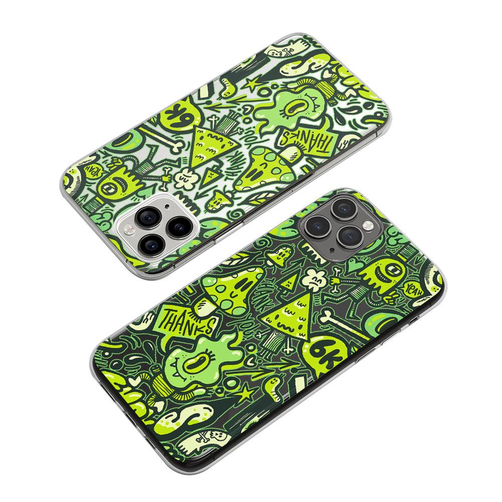 Doodle Just Trick or Treat Clear Soft Case-Oxvistore