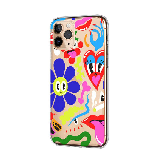 Doodle Lovely Touch of Life Clear Soft Case-Oxvistore