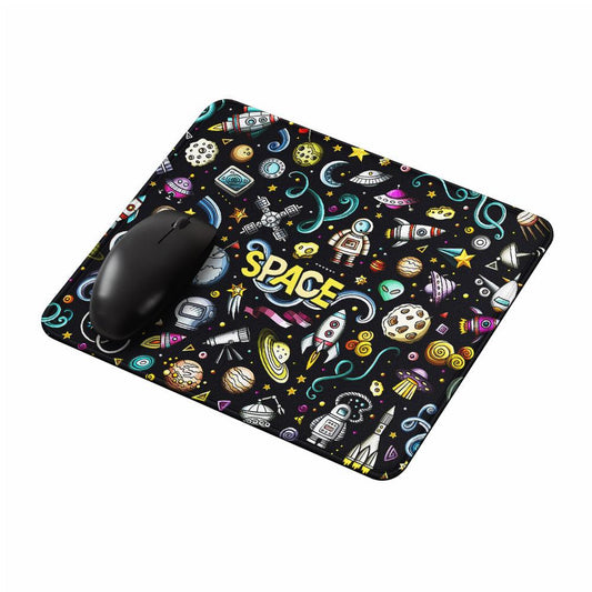 Doodle Space Galaxy Mouse Pads-Oxvistore