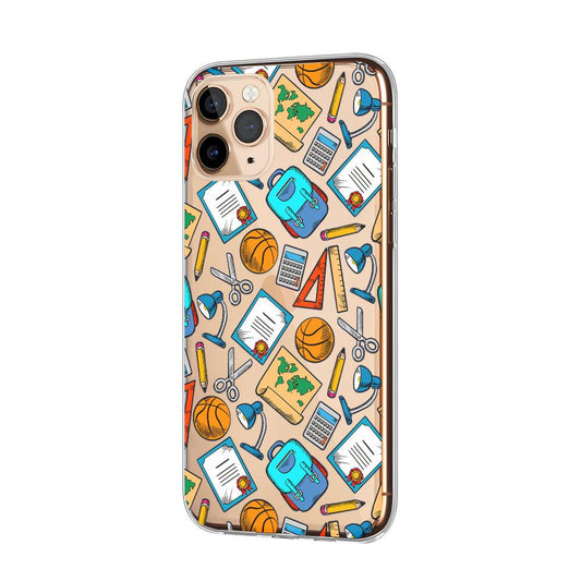 Doodle Stories at School Clear Soft Case-Oxvistore