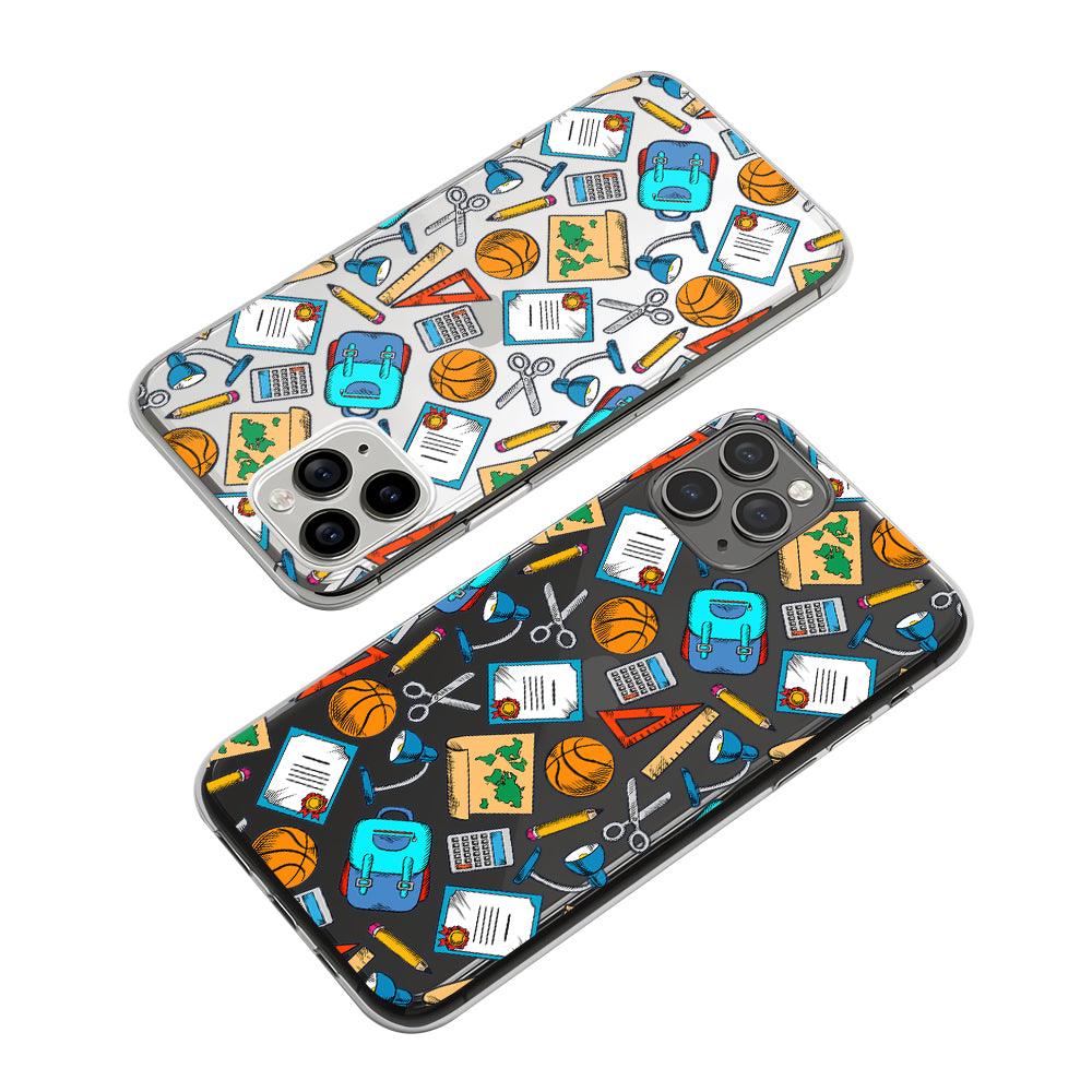 Doodle Stories at School Clear Soft Case-Oxvistore