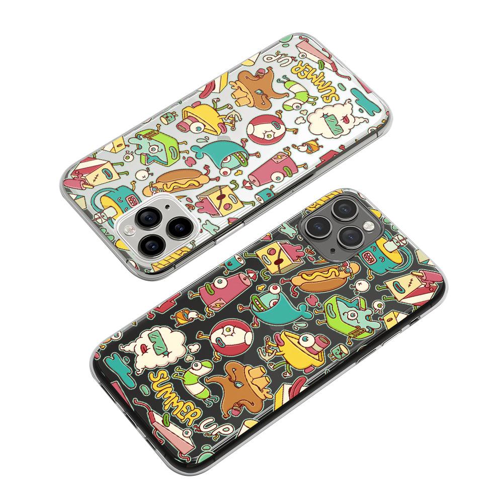 Doodle Summer on The Way Clear Soft Case-Oxvistore