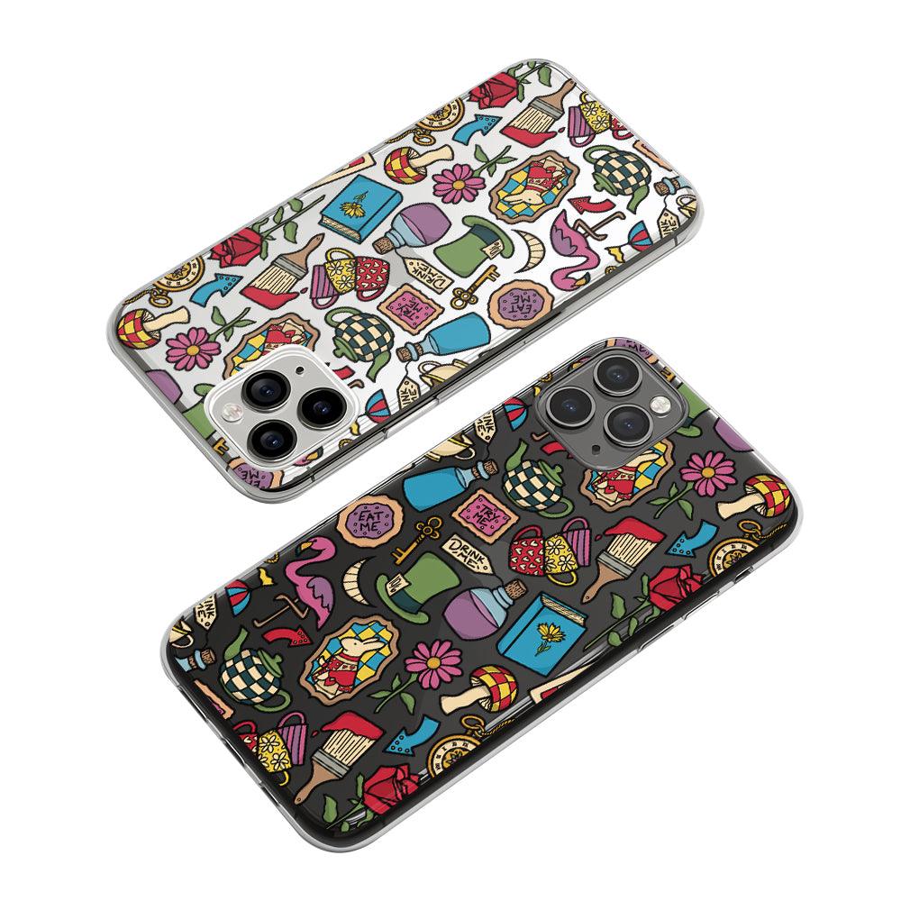 Doodle Tea Party Preparations Clear Soft Case-Oxvistore