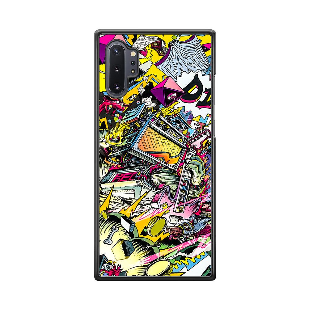 Doodle Box Toys Samsung Galaxy Note 10 Plus Case-Rubber Black (2D Case)-Oxvistore