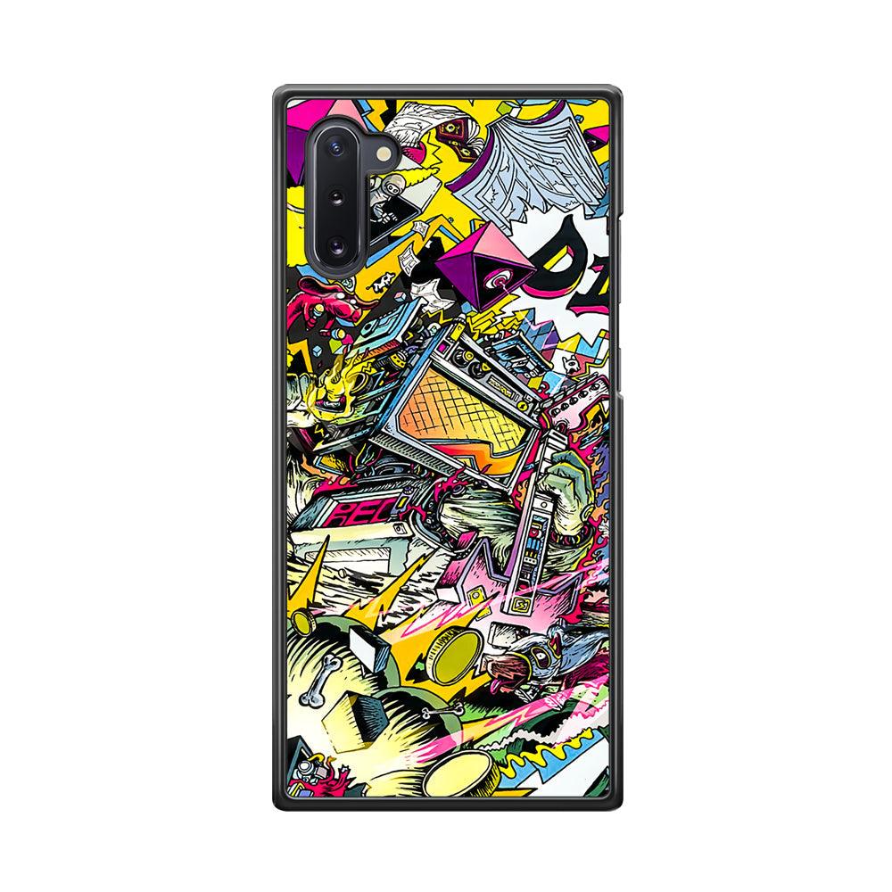 Doodle Box Toys Samsung Galaxy Note 10 Case-Rubber Black (2D Case)-Oxvistore
