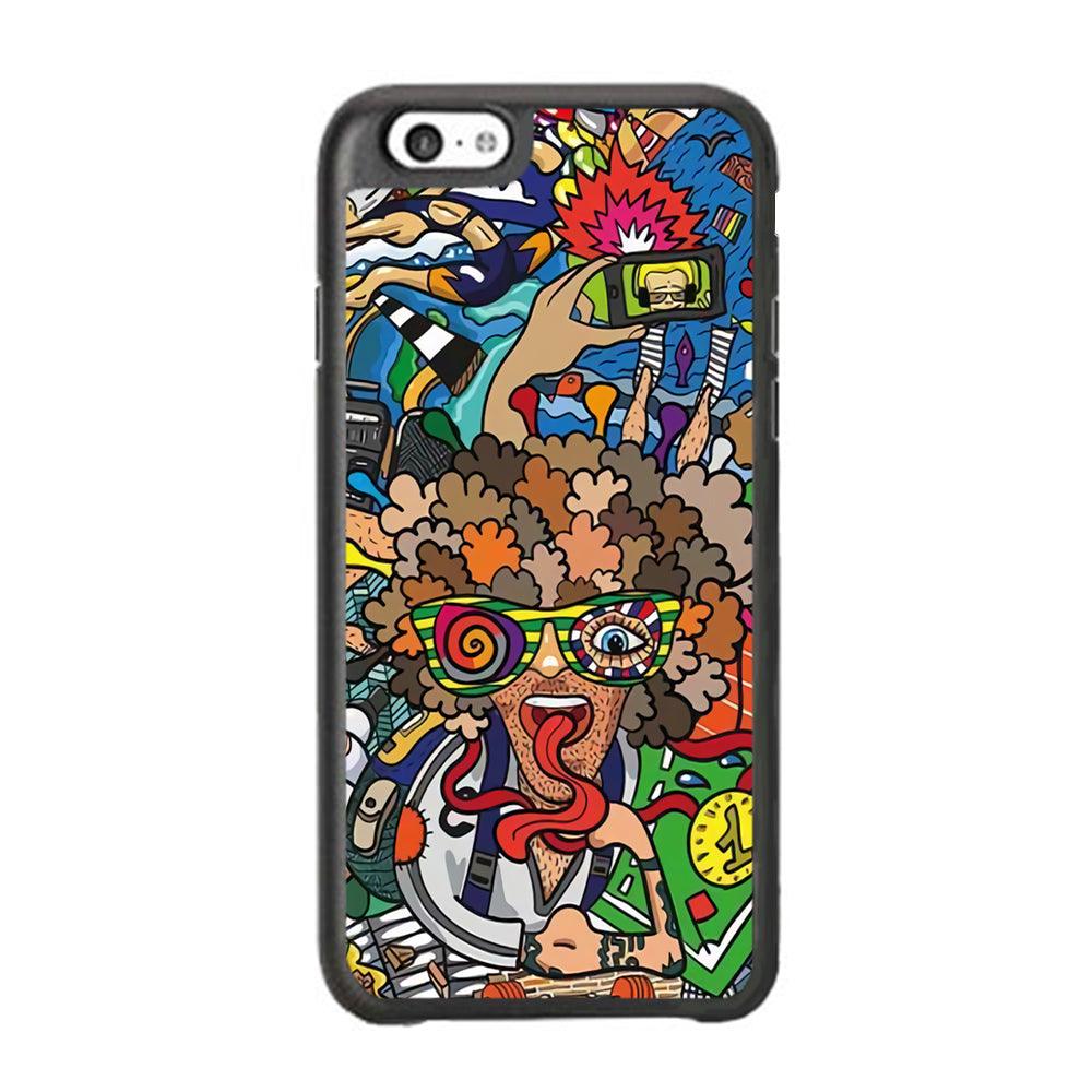 Doodle Olimpyc Sport iPhone 6 Plus | 6s Plus Case-Rubber Black (2D Case)-Oxvistore