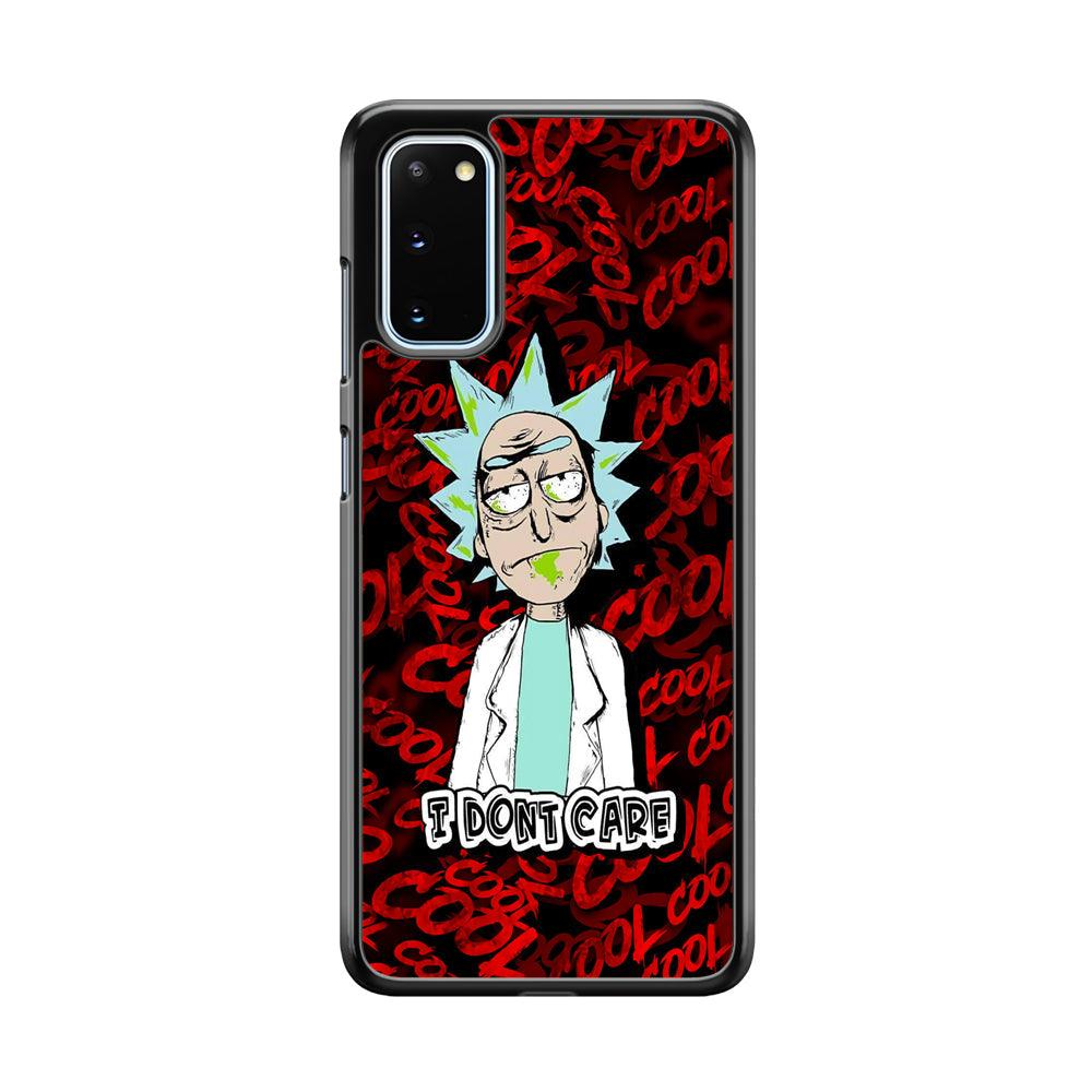 Dr Sanchez Stay Cool and Don't Care Samsung Galaxy S20 Case-Rubber White (2D Case)-Oxvistore