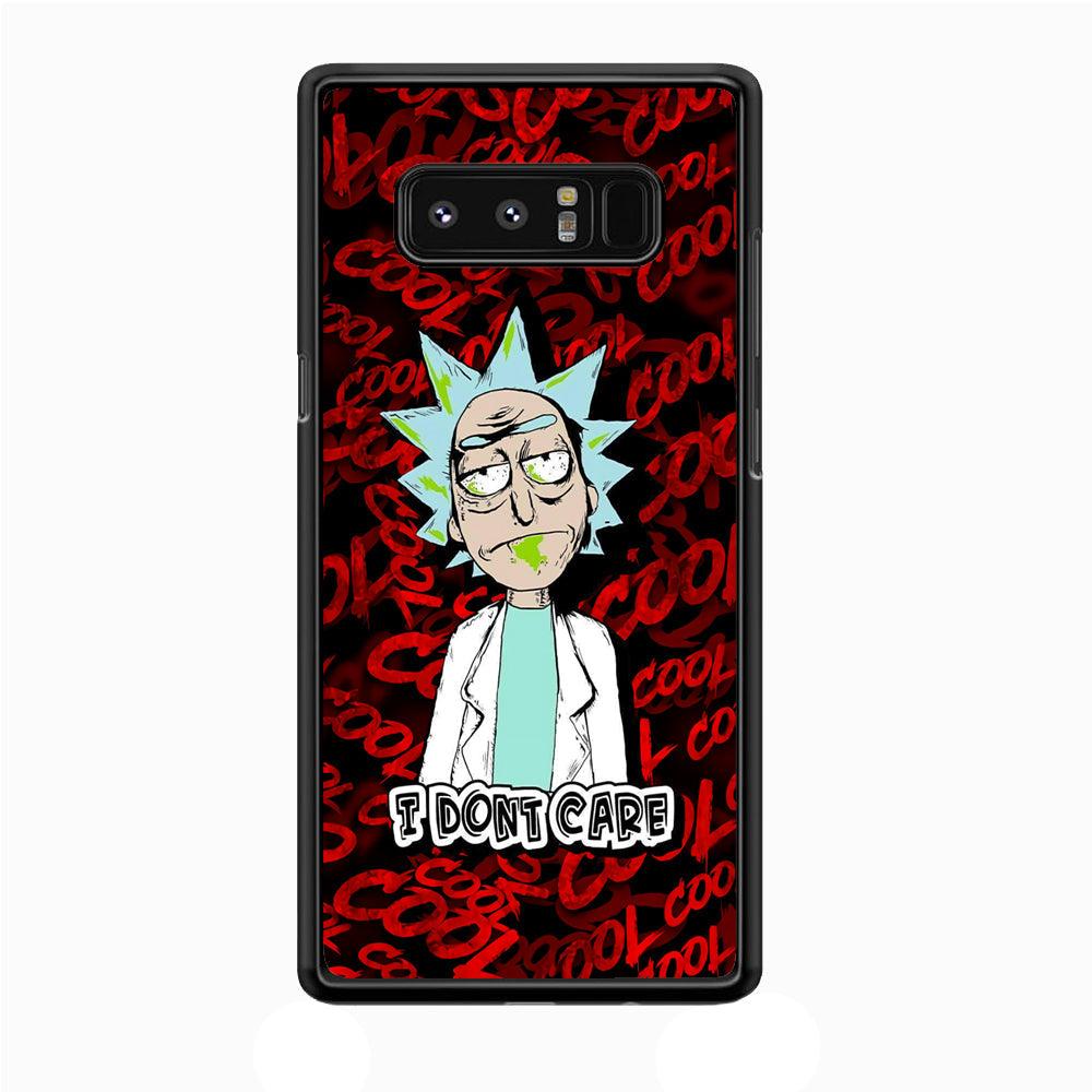 Dr Sanchez Stay Cool and Don't Care Samsung Galaxy Note 8 Case-Rubber Black (2D Case)-Oxvistore