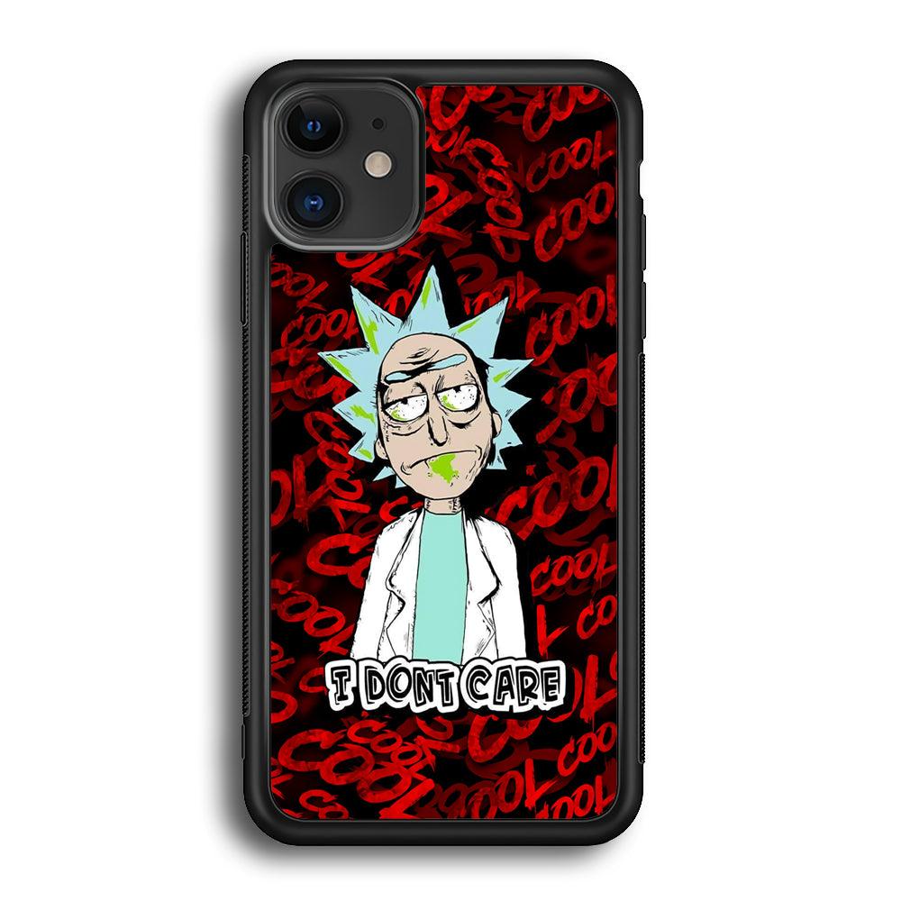 Dr Sanchez Stay Cool and Don't Care iPhone 12 Case-Rubber White (2D Case)-Oxvistore