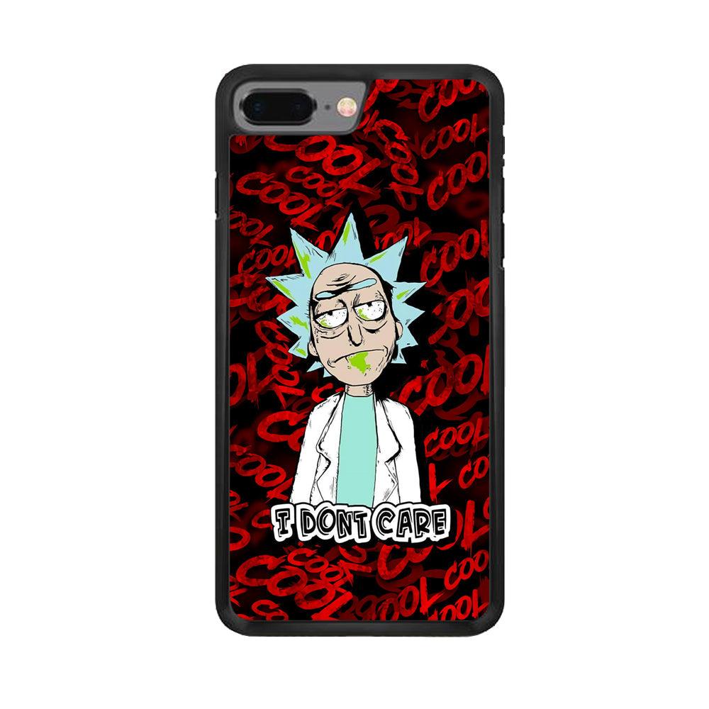 Dr Sanchez Stay Cool and Don't Care iPhone 8 Plus Case-Rubber Black (2D Case)-Oxvistore