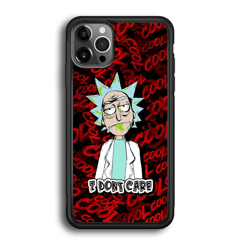 Dr Sanchez Stay Cool and Don't Care iPhone 12 Pro Case-Rubber Black (2D Case)-Oxvistore