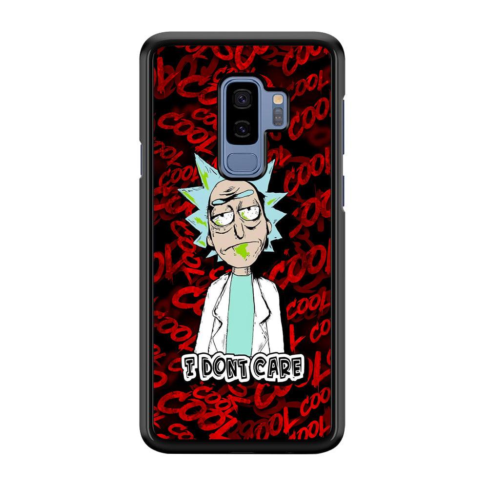 Dr Sanchez Stay Cool and Don't Care Samsung Galaxy S9 Plus Case-Rubber Black (2D Case)-Oxvistore