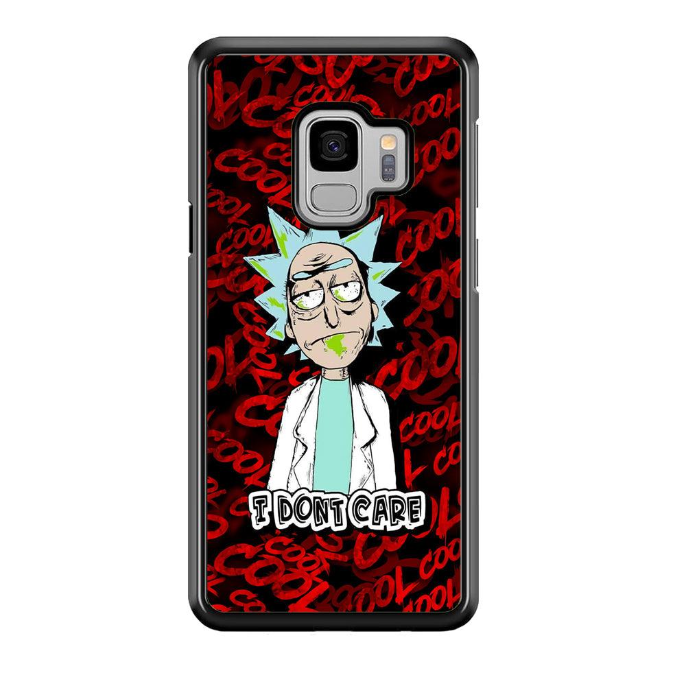 Dr Sanchez Stay Cool and Don't Care Samsung Galaxy S9 Case-Rubber Black (2D Case)-Oxvistore