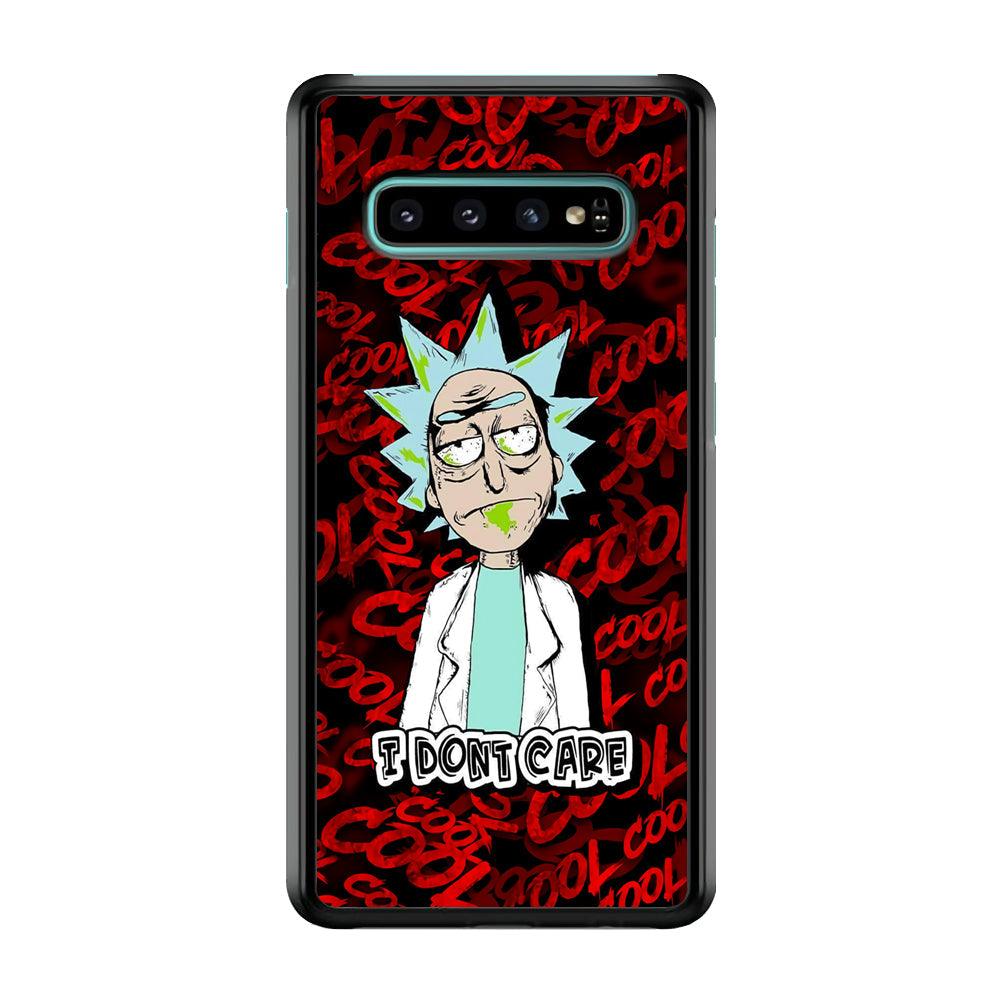 Dr Sanchez Stay Cool and Don't Care Samsung Galaxy S10 Case-Rubber Black (2D Case)-Oxvistore
