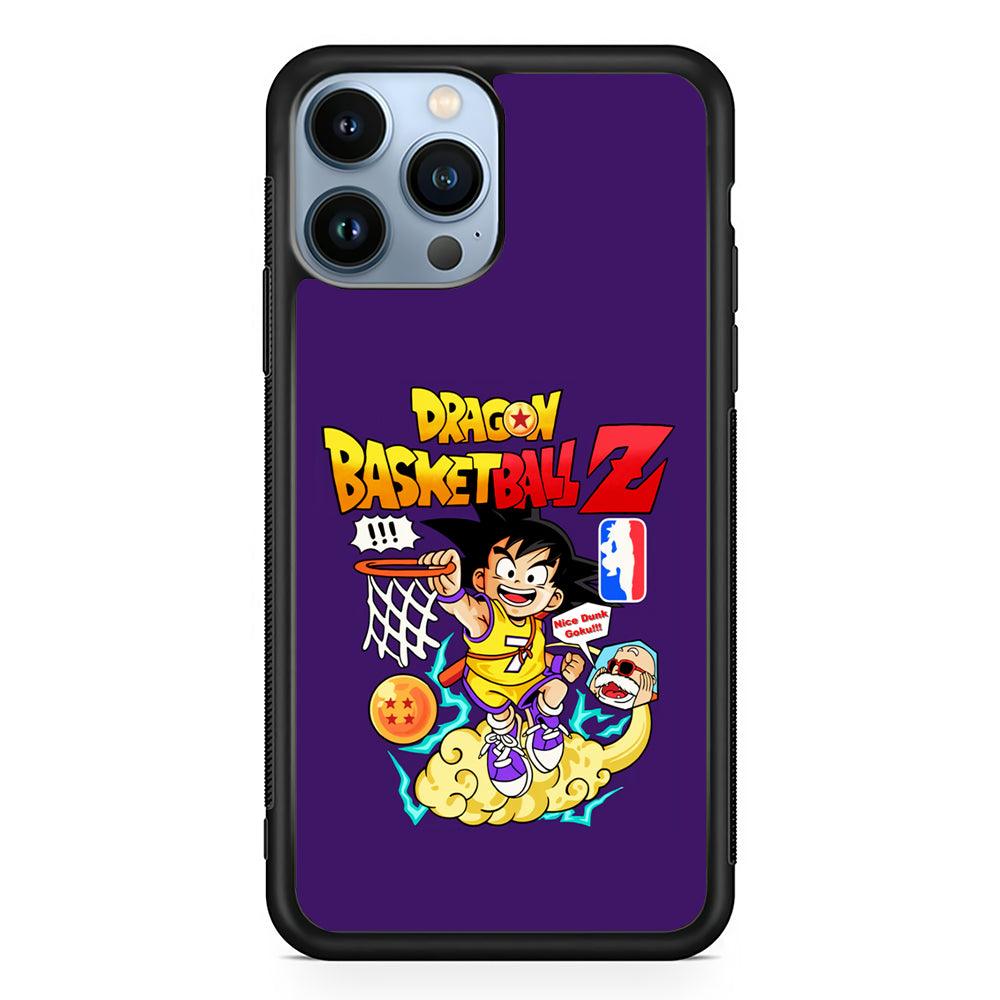 Dragon Ball Goku NBA 2D Rubber Phone Case-Black-Oxvistore