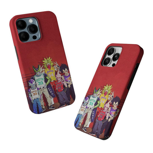 Dragon Ball NBA Style 2 in 1 Tough Phone Case-Oxvistore