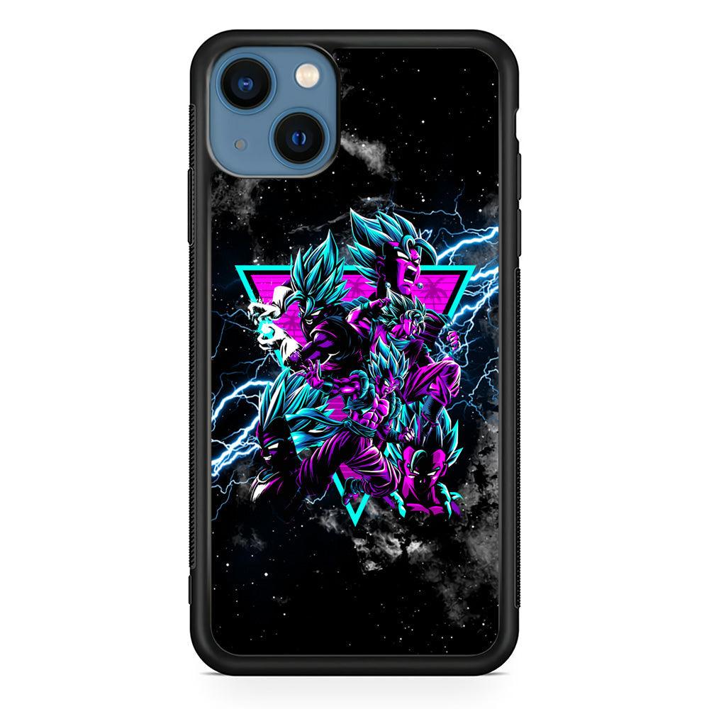 Dragon Ball Triangle of Force iPhone 13 Case-Rubber Black (2D Case)-Oxvistore