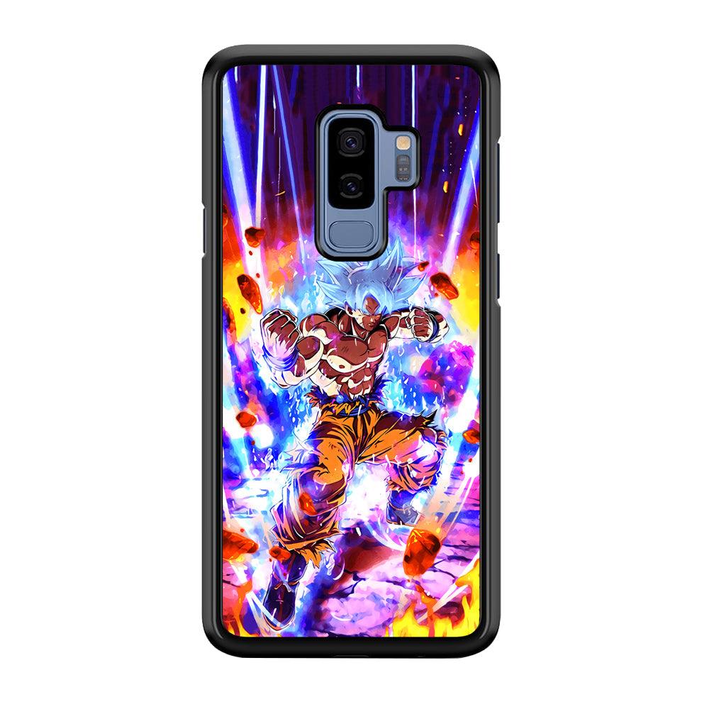 Dragon Ball Z Break The Ground Samsung Galaxy S9 Plus Case-Rubber Black (2D Case)-Oxvistore