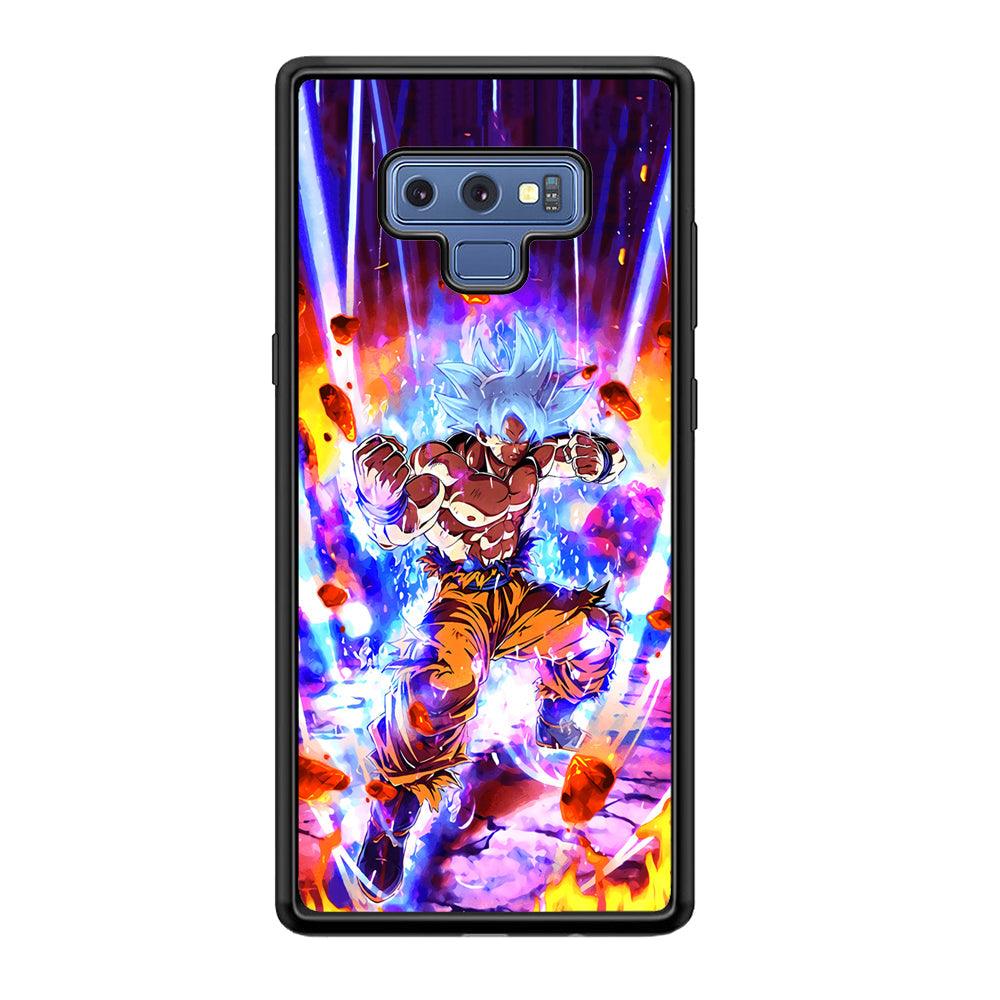 Dragon Ball Z Break The Ground Samsung Galaxy Note 9 Case-Rubber Black (2D Case)-Oxvistore